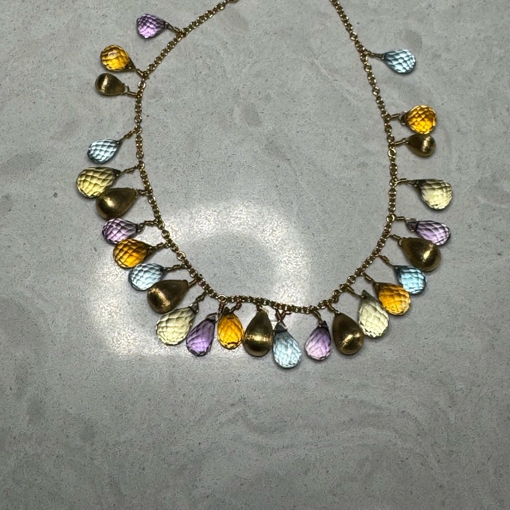 Marco Bicego 18k Yellow Gold Bracelet with semi-precious stones and gold beads
